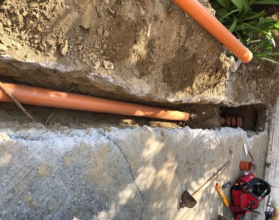 κατασκευη αποχετευσης